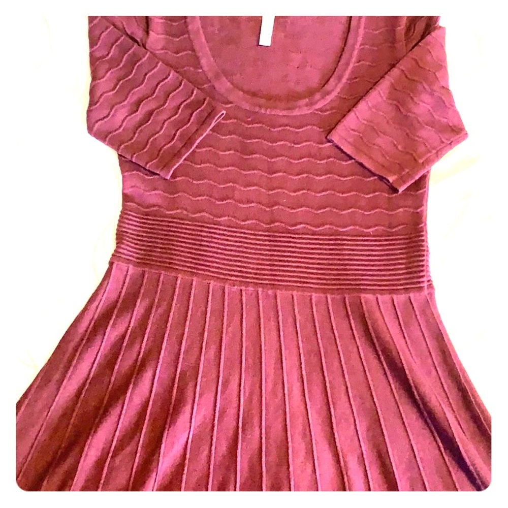 Burgundy dress